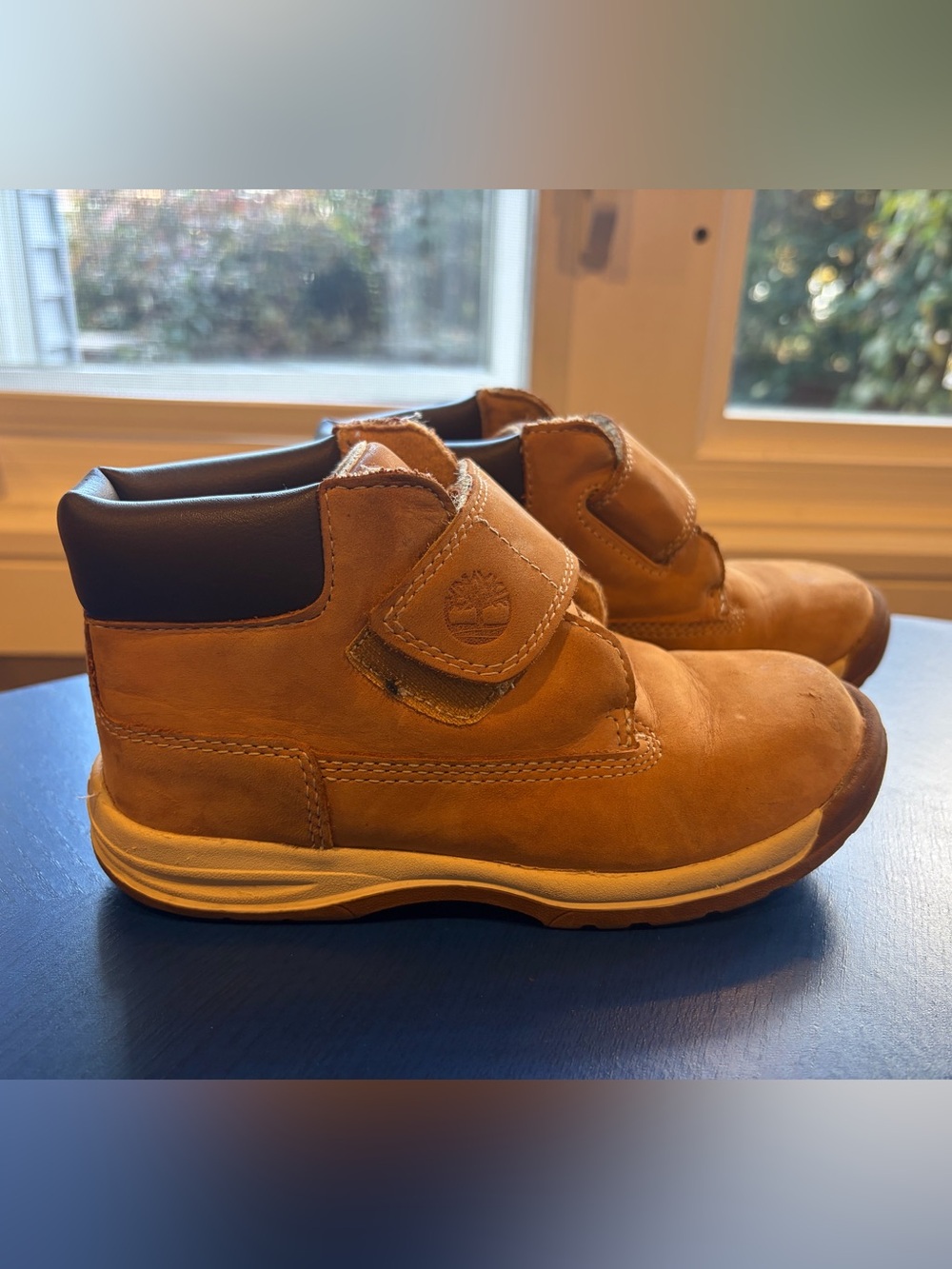 Timberland Toddler Boys Wheat Leather Boots Size 12